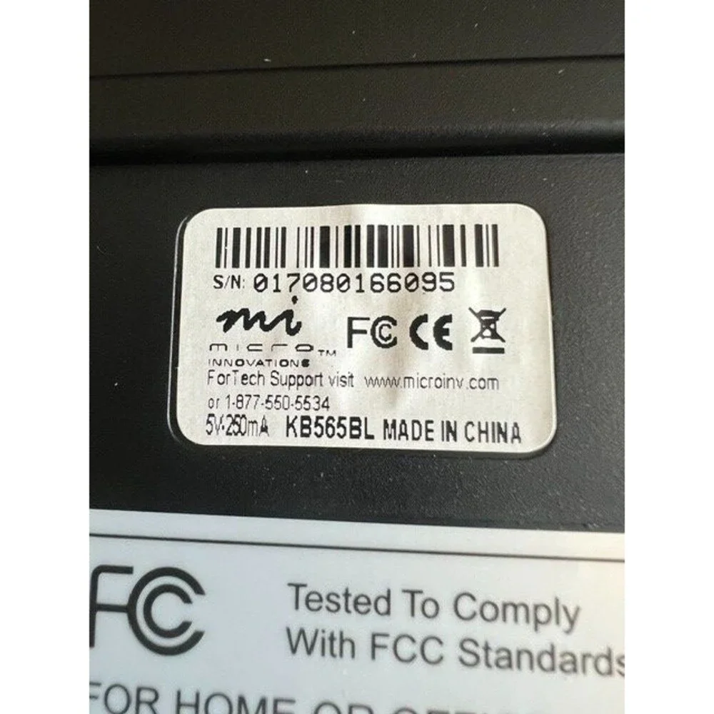 Micro Innovations Internet Elite Keyboard KB565BL Spill Resistant